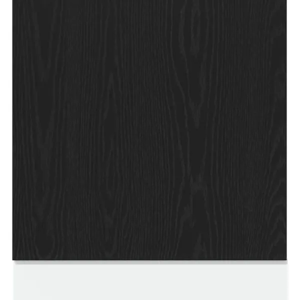 vidaXL Opvaskemaskiner>opvaskemaskinepanel "Lyon" sort eg 60x1,5x67 cm konstrueret træ
