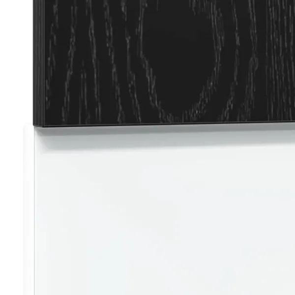 vidaXL Opvaskemaskiner>opvaskemaskinepanel "Lyon" sort eg 60x1,5x67 cm konstrueret træ
