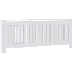 vidaXL radiatorskjuler 205 cm MDF hvid - Radiatorer – tilbehør Clearance