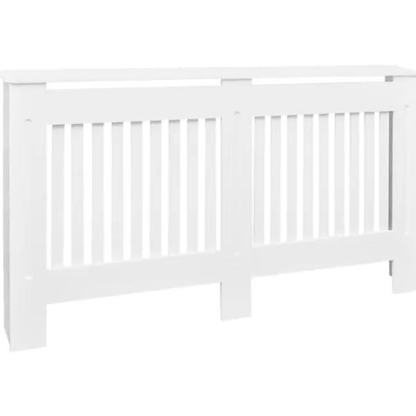 vidaXL Radiatorer>radiatorskjuler i MDF 152 cm hvid - Radiatorer – tilbehør
