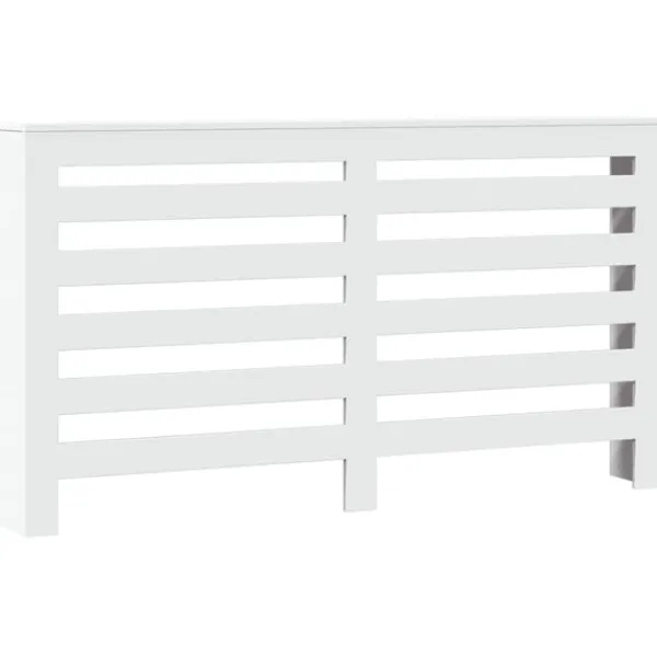 vidaXL Radiatorer>radiatorskjuler 149x20x82 cm konstrueret træ hvid