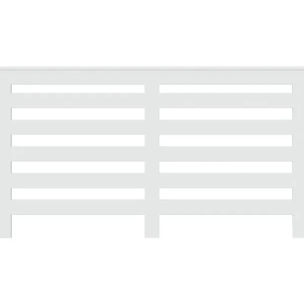 vidaXL Radiatorer>radiatorskjuler 149x20x82 cm konstrueret træ hvid