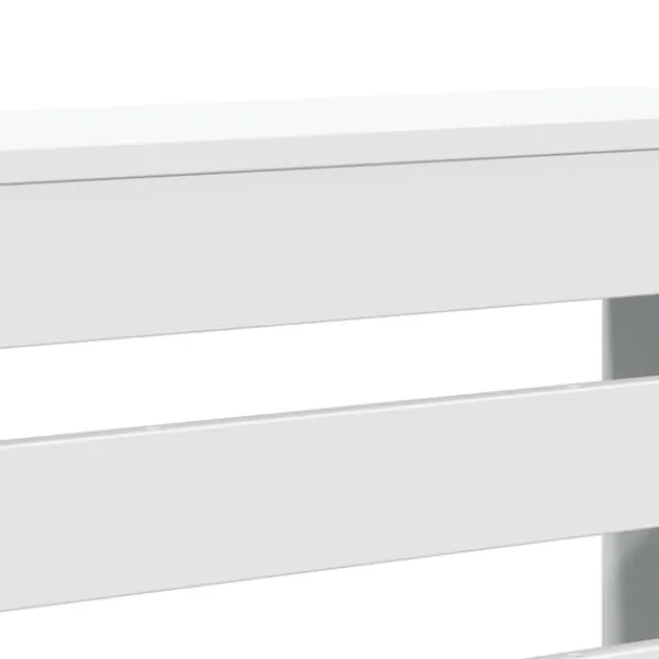 vidaXL Radiatorer>radiatorskjuler 149x20x82 cm konstrueret træ hvid