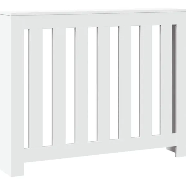vidaXL radiatorskjuler 104x20x82 cm konstrueret træ hvid Online
