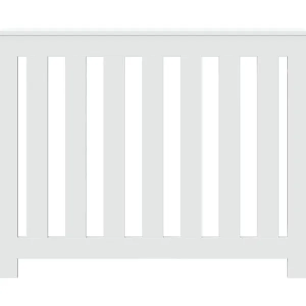 vidaXL radiatorskjuler 104x20x82 cm konstrueret træ hvid Online