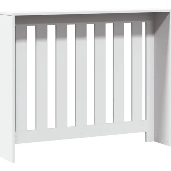 vidaXL radiatorskjuler 104x20x82 cm konstrueret træ hvid Online