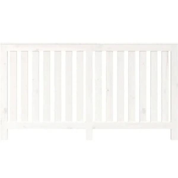vidaXL Radiatorer>radiatorskjuler 153x19x84 cm massivt fyrretræ hvid - Radiatorer – tilbehør