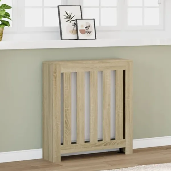 vidaXL radiatorskjuler 78x20x82 cm konstrueret træ sonoma-eg Best