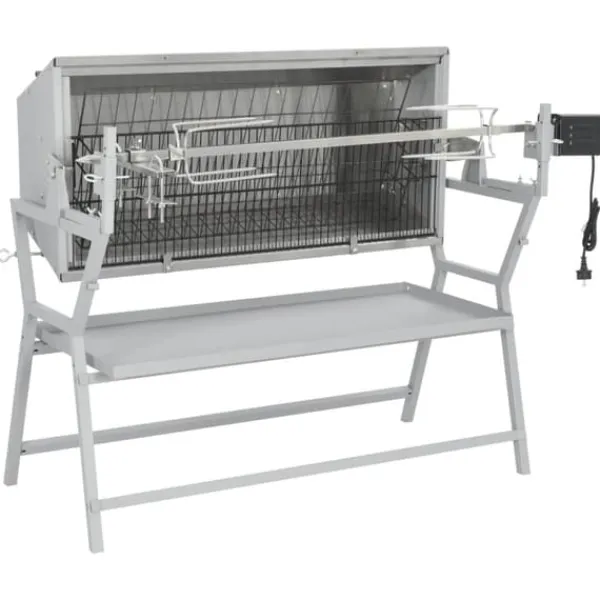 vidaXL Grill-Ovne & Ovn Med Roterende Stegespyd>roterende grillspyd i jern og rustfrit stål - Stegeovne & rotisserier
