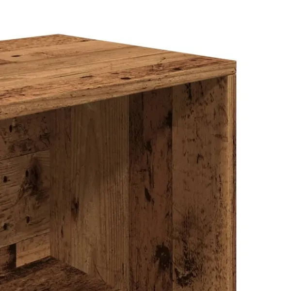 vidaXL Tøj- & Garderobeopbevaring>skobænk 105x35x35 cm konstrueret træ antikt trælook