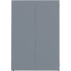 vidaXL skraldespandsskjuler 276x79x117 cm 4 rum stål grå New