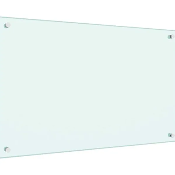 vidaXL Måtter & Gitter Til Køkkenvaske>stænkplader 2 stk. 80x50 cm hærdet glas hvid