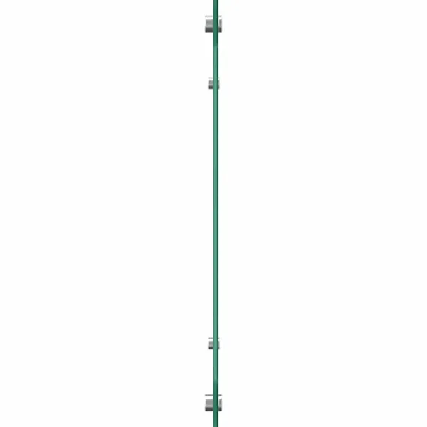 vidaXL stænkplader 2 stk. 70x40 cm hærdet glas hvid Clearance
