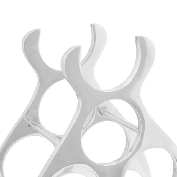 vidaXL Vinflaskeholdere>Vinfad Sølv 38 x 33 x 13 cm Aluminium