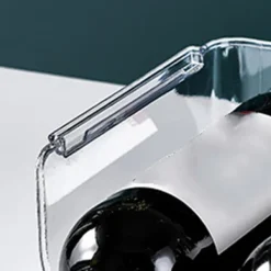 Vinarrangør Stabelbar Plastik Transparent Vandbjørneflaskeholder Til Hjemmets Fremvisning 2 Flasker Transparent Sale