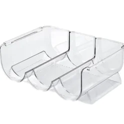 Vinarrangør Stabelbar Plastik Transparent Vandbjørneflaskeholder Til Hjemmets Fremvisning 3 Flasker Transparent Best