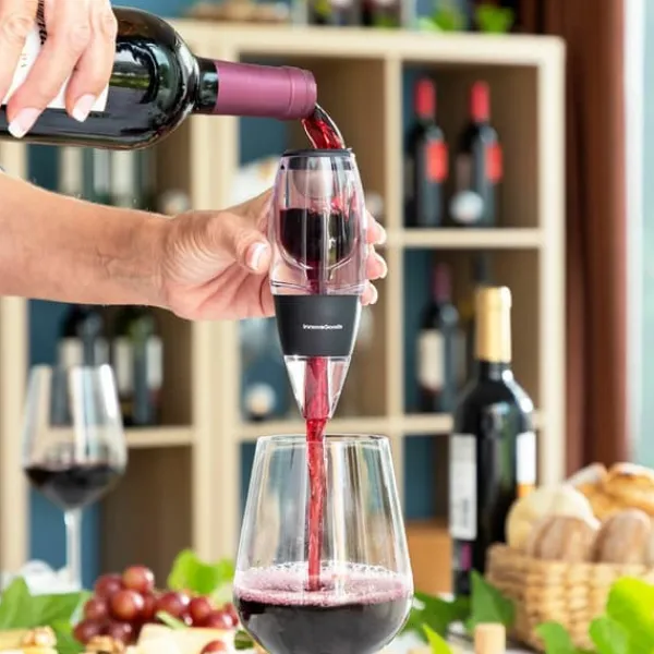Vinluftere>Vinbelufter med filter, stativ og fløjlspose Wineir InnovaGoods