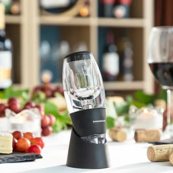 Vinluftere>Vinbelufter med filter, stativ og fløjlspose Wineir InnovaGoods