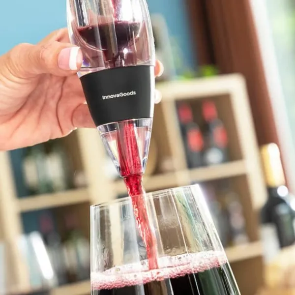 Vinluftere>Vinbelufter med filter, stativ og fløjlspose Wineir InnovaGoods