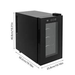 Vinkøleskab, Intelligent Temperaturkontrol, LED Display,sort Best