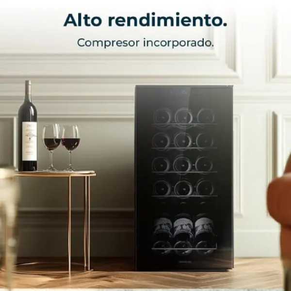 Vinkøleskabe>Vinotek Cecotec GrandSommelier 1550 Sort