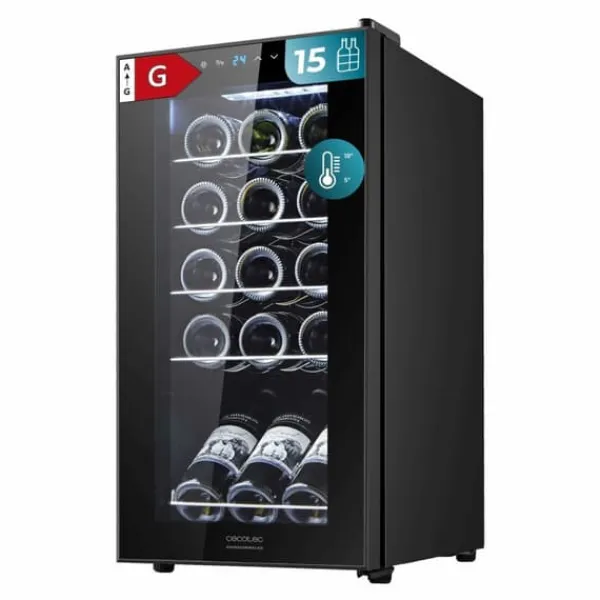 Vinkøleskabe>Vinotek Cecotec GrandSommelier 1550 Sort