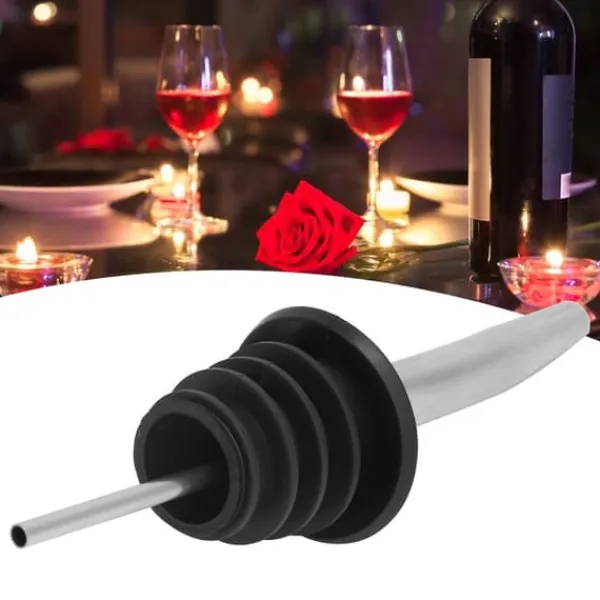 Vinluftere>Vinskældetube 304 Rustfrit Stål Flaskeskældetuber Konisk Tud Rødvin Dispenser Køkkentilbehør