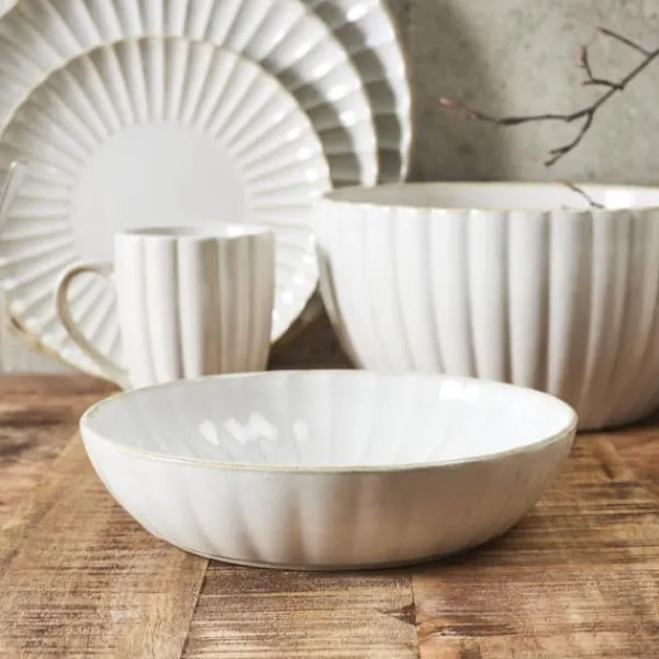 Tallerkener & Bordservicer>Vlora dyb tallerken 20cm beige
