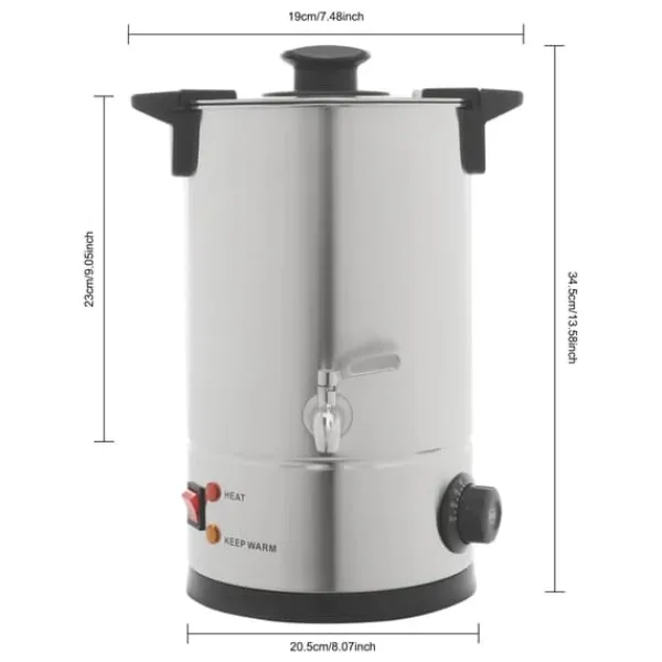 Kopvarmer>Voks Smelter, Temperaturkontrol, Stor Kapacitet,8L