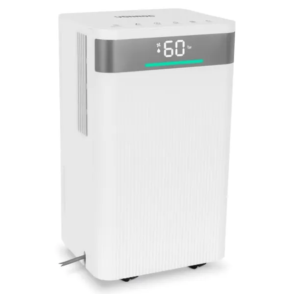 Vonroc Affugter 12L/dag | Til Rum op til 25 m² | Støjsvag & Kraftfuld | WiFi, Ionisator, Sølvionfilter, LED-display, Tørrefunktion & 2L Tank New