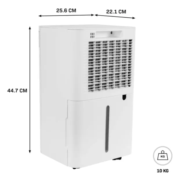Vonroc Affugter 12L/dag | Til Rum op til 25 m² | Støjsvag & Kraftfuld | WiFi, Ionisator, Sølvionfilter, LED-display, Tørrefunktion & 2L Tank New