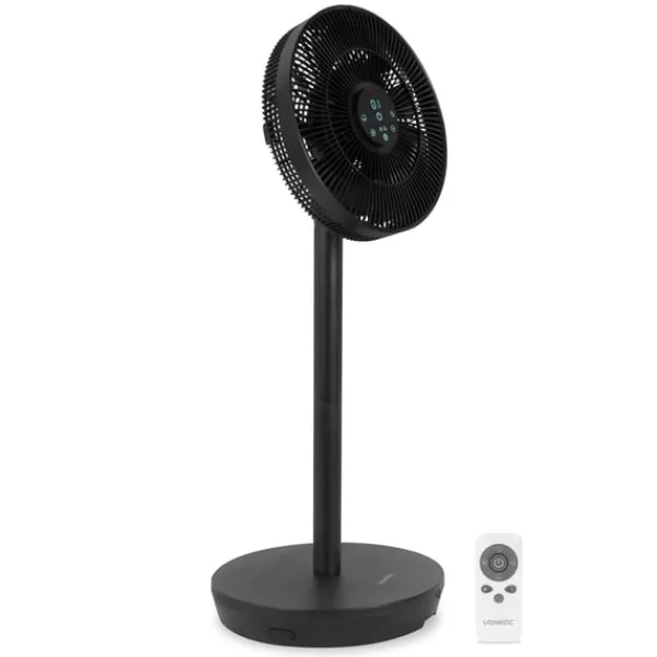 Vonroc Ventilatorer>BREEZE - Ventilator – Trådløs - Støjsvag (< 44 dB) – Sort | Inkl. Fjernbetjening