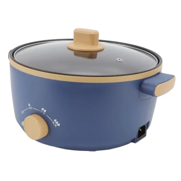 800W elektrisk spis 2,5L 3 hastighetskontroll Enkellagers multifunktionell elektrisk grytkokare UK-kontakt 220V Online