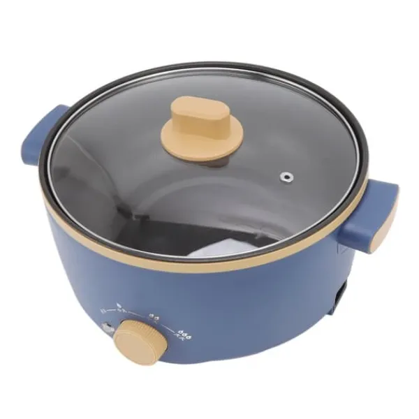 800W elektrisk spis 2,5L 3 hastighetskontroll Enkellagers multifunktionell elektrisk grytkokare UK-kontakt 220V Online