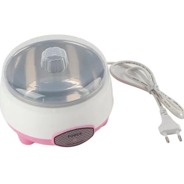 Yogurtmaskiner>15W 1L Mini Yoghurt Maker 360° Opvarmning Automatisk Yoghurtfremstillingsmaskine til hjemmet EU-stik 220V Pink