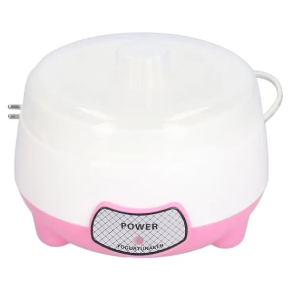 Yogurtmaskiner>15W 1L Mini Yoghurt Maker 360° Opvarmning Automatisk Yoghurtfremstillingsmaskine til hjemmet EU-stik 220V Pink