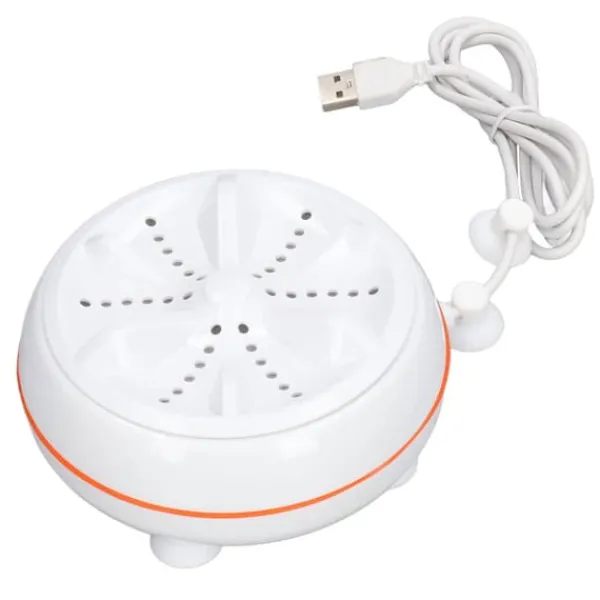 Vaskemaskiner>27W mini ultraljudstvätt USB 50 sekunder omvänd rengöringscirkel 30 min självavstängning Turbintvättmaskin för hemmet