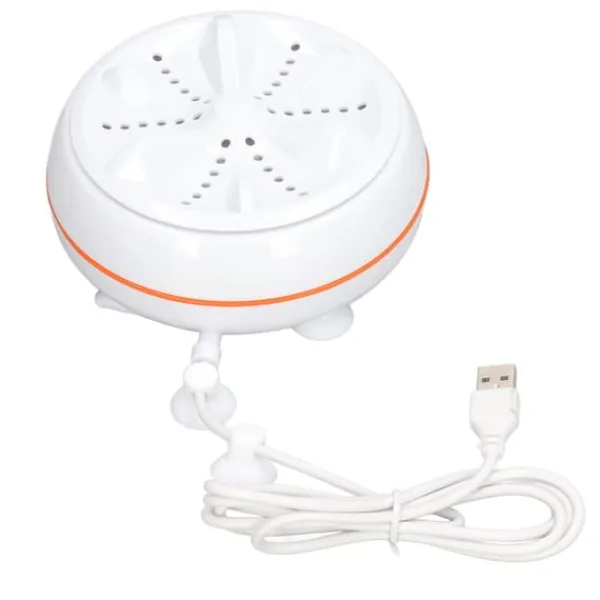 Vaskemaskiner>27W mini ultraljudstvätt USB 50 sekunder omvänd rengöringscirkel 30 min självavstängning Turbintvättmaskin för hemmet