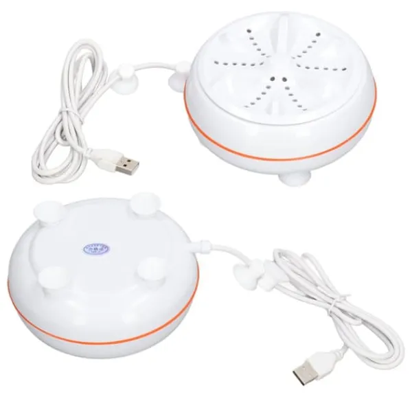 Vaskemaskiner>27W mini ultraljudstvätt USB 50 sekunder omvänd rengöringscirkel 30 min självavstängning Turbintvättmaskin för hemmet