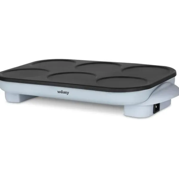 Gryder, Stegepander Og Kasseroller>WEASY Crepe Maker - GOO60 - Crepes og pandekager - 6 huller - Non-stick belægning - Temperatur op til 240°C - 1500W