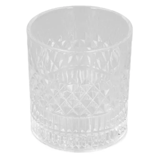Whiskyglas 300 ml Livsmedelsklassat hållbart glas snidat mönster Ofta använt bourbonglas för whiskykaffe te Discount