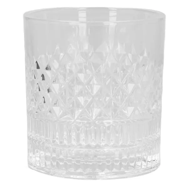 Whiskyglas 300 ml Livsmedelsklassat hållbart glas snidat mönster Ofta använt bourbonglas för whiskykaffe te Discount