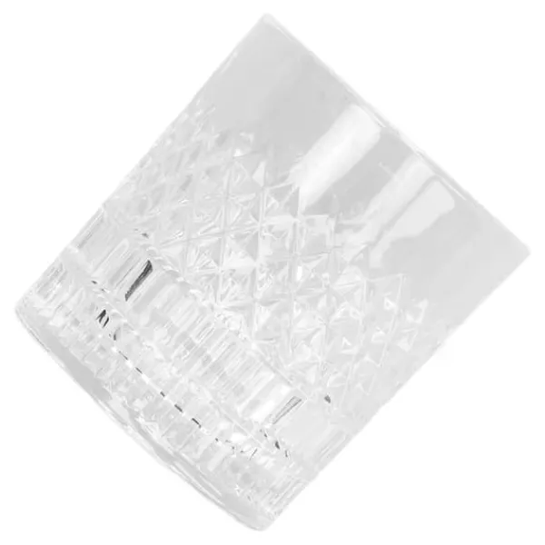 Whiskyglas 300 ml Livsmedelsklassat hållbart glas snidat mönster Ofta använt bourbonglas för whiskykaffe te Discount