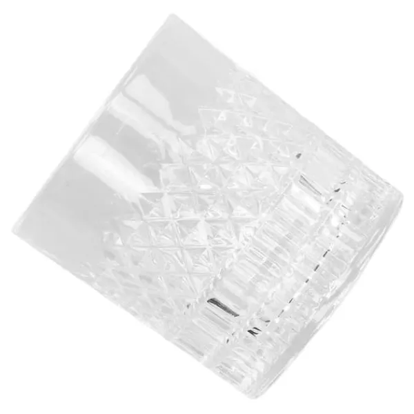 Whiskyglas 300 ml Livsmedelsklassat hållbart glas snidat mönster Ofta använt bourbonglas för whiskykaffe te Discount