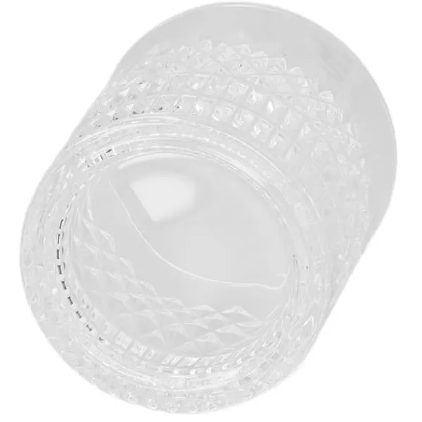 Whiskyglas 300 ml Livsmedelsklassat hållbart glas snidat mönster Ofta använt bourbonglas för whiskykaffe te Discount