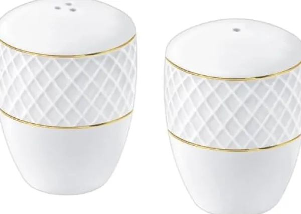 Wilmax salt- & peberstrøere i porcelæn, Diamond
