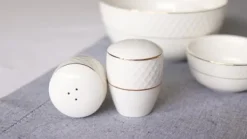 Wilmax salt- & peberstrøere i porcelæn, Diamond