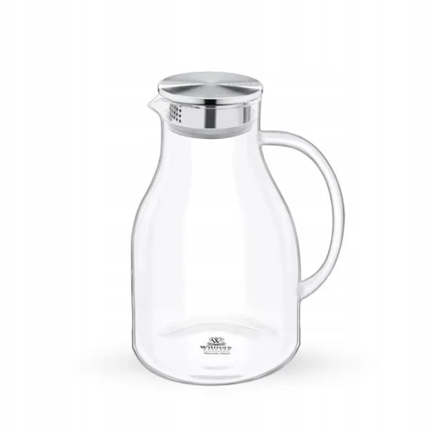 Wilmax Stor 2,5 L Borosilikatglaskande med metallåg Discount