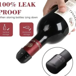 Flaskepropper>Wine Saver Fresh-Holding Lækagesikker rødvinflaskeforseglingshætteprop