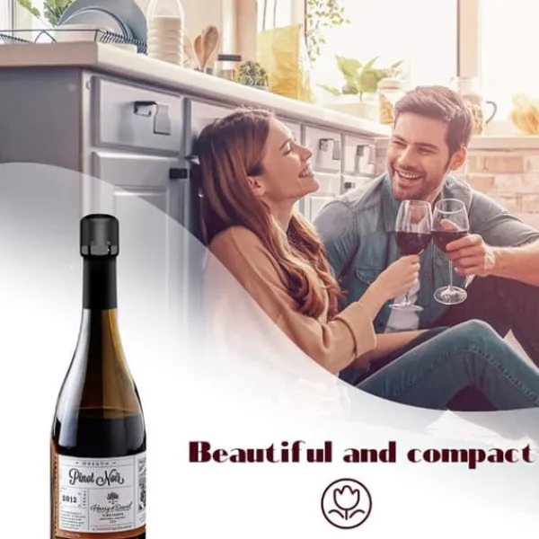 Flaskepropper>Wine Saver Fresh-Holding Lækagesikker rødvinflaskeforseglingshætteprop